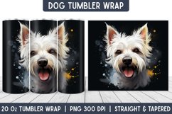 Dog Tumbler Wrap | Tumbler Designs | Sublimation Designs Product Image 1