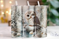 Christmas Owl Tumbler Wrap | Christmas | Sublimation Product Image 1