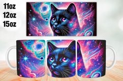Cat Mug Wrap Sublimation 11oz, 12oz, 15oz Product Image 1
