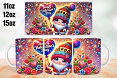 Happy Valentine Day Mug Wrap Sublimation 11oz, 12oz, 15oz Product Image 1