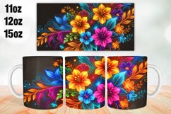 Flowers Valentine Day Mug Wrap Sublimation 11oz, 12oz, 15oz Product Image 1