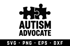 Autism Advocate |Autism SVG Cut files | Cricut Product Image 1