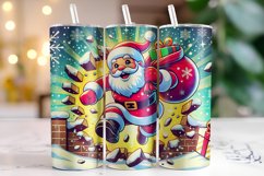 Christmas Santa Tumbler Wrap | Christmas | Sublimation Product Image 1