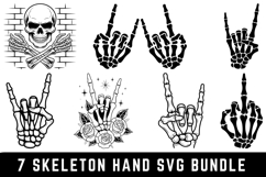Skeleton Hand Svg Bundle|Skeleton SVG Cut files | Cricut Product Image 1
