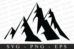 Mountains svg | Svg cut file | Cricut Product Image 1