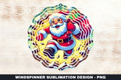 Christmas Santa Wind Spinner Sublimation Design Product Image 1