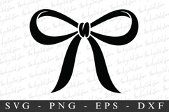 Black Bow Ribbon SVG | SVG Cut files | Cricut Product Image 1