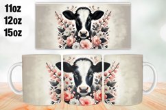 Cow Mug Wrap Sublimation 11oz, 12oz, 15oz Product Image 1