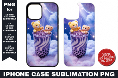 Boba iPhone Case Sublimation PNG | Sublimation Product Image 1