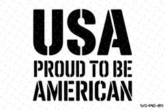 USA Proud to be American Svg Design | Svg Cut Files | Cricut Product Image 1