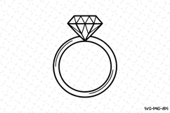 Ring SVG | SVG Cut files | Cricut Product Image 1