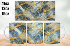 Marble Mug Wrap Sublimation 11oz, 12oz, 15oz Product Image 1