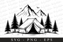 Camping Svg | Camping Svg | Svg Cut Files Product Image 1