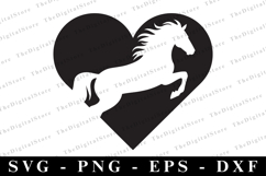 Horse Heart Svg | Svg Cut Files | Cricut Product Image 1