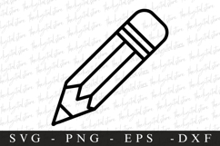 Pencil SVG | SVG Cut files | Cricut Product Image 1