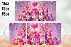 Happy Valentine Day Mug Wrap Sublimation 11oz, 12oz, 15oz Product Image 1