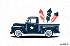 USA Truck Svg Design | Svg Cut Files | Cricut Product Image 1