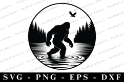 Bigfoot SVG | SVG Cut files | Cricut Product Image 1