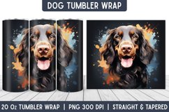 Dog Tumbler Wrap | Tumbler Designs | Sublimation Designs Product Image 1
