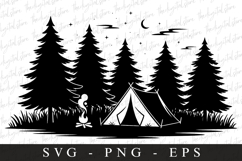 Campfire Svg | Camping Svg | Svg Cut Files Product Image 1