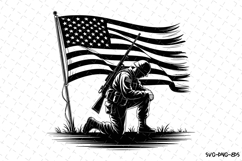 USA Solider Svg Design | Svg Cut Files | Cricut Product Image 1