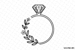 Ring SVG | SVG Cut files | Cricut Product Image 1