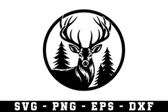 Deer Svg | Forest Svg | Svg Cut File Product Image 1