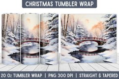 Christmas Tumbler Wrap | Christmas Sublimation | Tumbler Product Image 1
