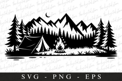 Campfire Svg | Camping Svg | Svg Cut Files Product Image 1