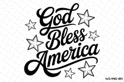 God Bless America Svg Design | Svg Cut Files | Cricut Product Image 1
