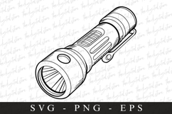 Flashlight Svg | Camping Svg | Svg Cut Files Product Image 1