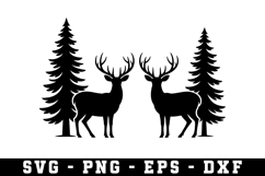 Deer Svg | Forest Svg | Svg Cut File Product Image 1