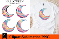 4 Halloween Moon Clipart PNG | Spooky Season Png Product Image 1