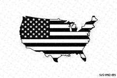 USA Flag Svg Design | Svg Cut Files | Cricut Product Image 1