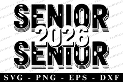 Senior 2026 svg | Graduation Svg | Svg cut file Product Image 1