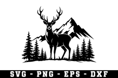 Deer Svg | Forest Svg | Svg Cut File Product Image 1