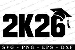 Senior 2026 svg | Graduation Svg | Svg cut file Product Image 1