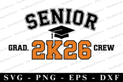 Senior Grad 2026 Crew svg | Graduation Svg | Svg cut file Product Image 1