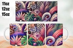 Leopard Mug Wrap Sublimation 11oz, 12oz, 15oz Product Image 1