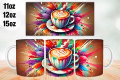 Coffee Mug Wrap Sublimation 11oz, 12oz, 15oz Product Image 1