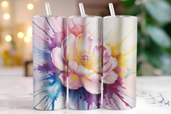 Flower Tumbler Wrap | Sublimation | Tumblers Product Image 1