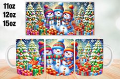 Christmas Mug Wrap Sublimation 11oz, 12oz, 15oz Product Image 1