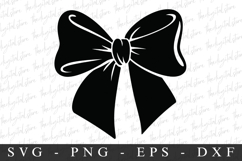 Black Bow Ribbon SVG | SVG Cut files | Cricut Product Image 1