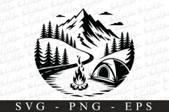 Mountains svg | Svg cut file | Cricut Product Image 1