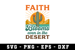 Faith Bloom in Desert Svg| SVG Cut files | Cricut Product Image 1
