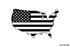 USA Flag Svg Design | Svg Cut Files | Cricut Product Image 1
