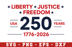 USA 250th Anniversary SVG, Patriotic Svg Png Product Image 1