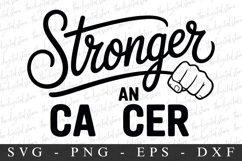 Stroger An Cancer PNG | Breast Cancer Awareness Png Product Image 1