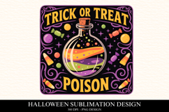 Trick or treat poison Clipart PNG | Spooky Season Png Product Image 1