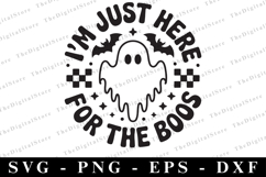 I&#039;m just here for the Boos Svg | Halloween Svg | Cricut Product Image 1